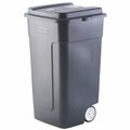 Rubbermaid 50 Gal. Black Wheeled Trash Can with Lid FG285100BLA